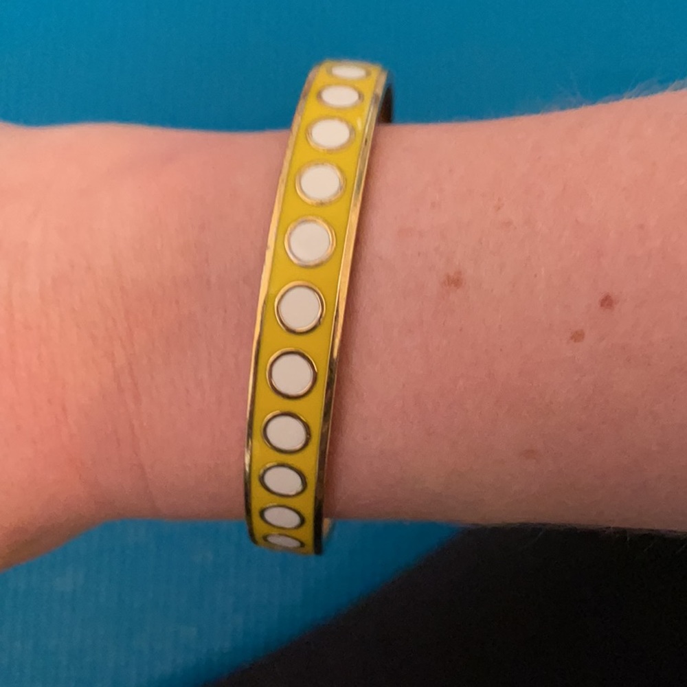 Yellow Polka Dot kate spade bangle circa 2012